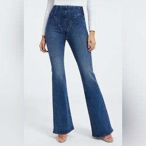 Good American GOOD LEGS FLARE MEGA COMPRESSION JEANS